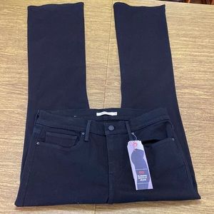 NWT Black Levi’s Slimming Boot Cut Size 12 Denim Jeans 31 x 32